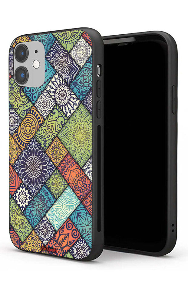 جراب حماية لجهاز Apple iPhone 11 بنمط ماندالا - 1
