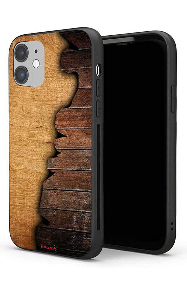 Apple iPhone 11 Protective Case Vintage Wood Pattern