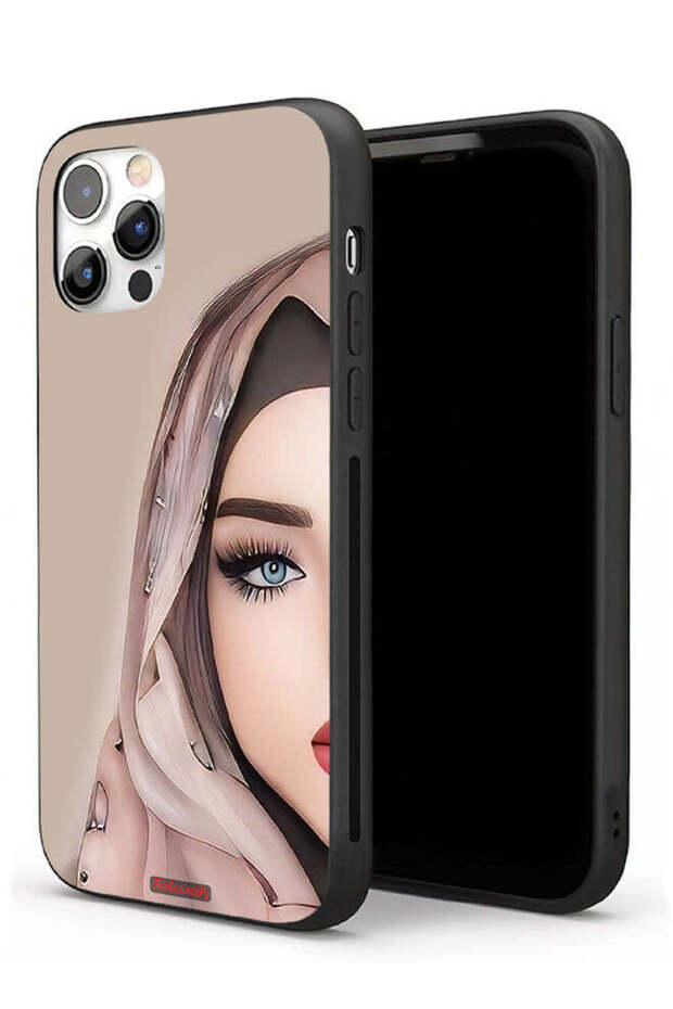 غطاء حماية لجهاز Apple iPhone 11 Pro بتصميم فتاة نصف وجه