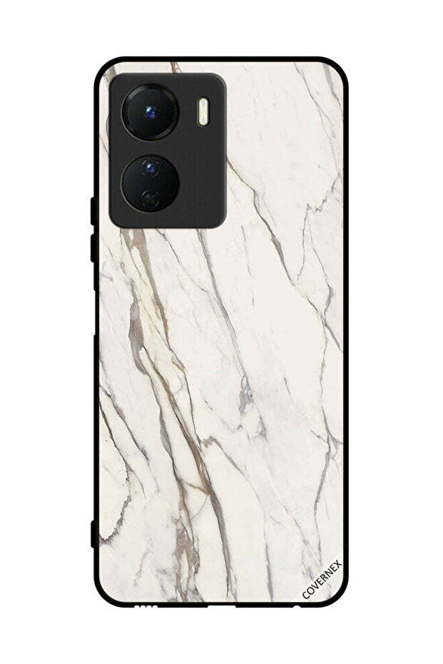 غطاء حماية لهاتف Vivo Y16 بتصميم رخامي