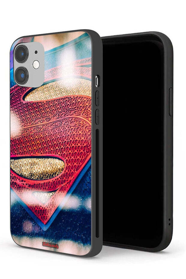 جراب حماية لجهاز Apple iPhone 12 بشعار سوبرمان