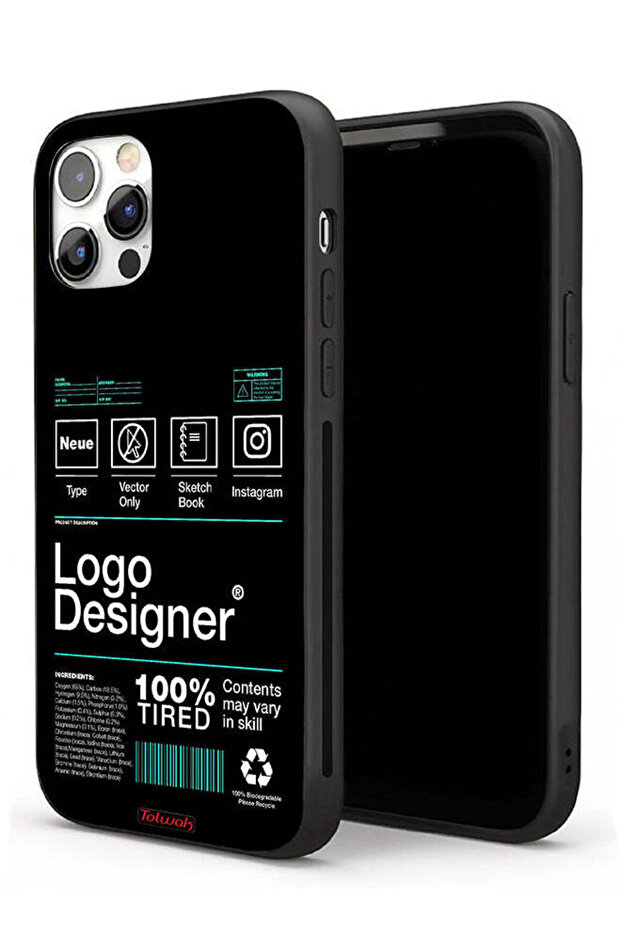 جراب حماية لجهاز Apple iPhone 11 Pro Max مع ملصق مصمم بشعار