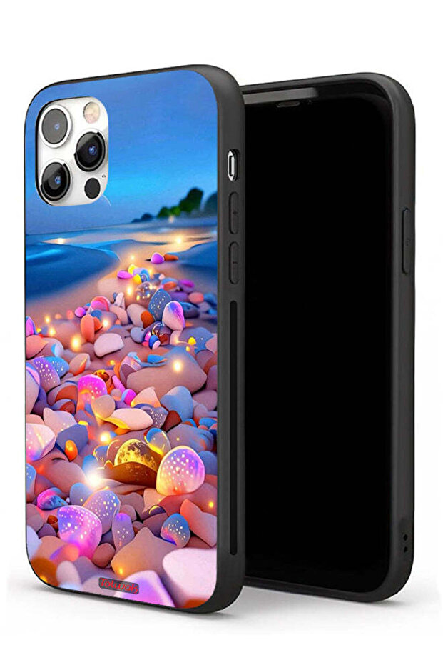 غطاء حماية لجهاز Apple iPhone 11 Pro Max بتصميم أحجار فنية