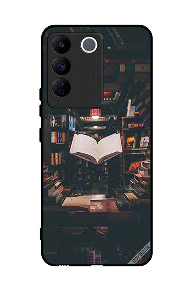 غطاء حماية لهاتف Vivo V27e Library