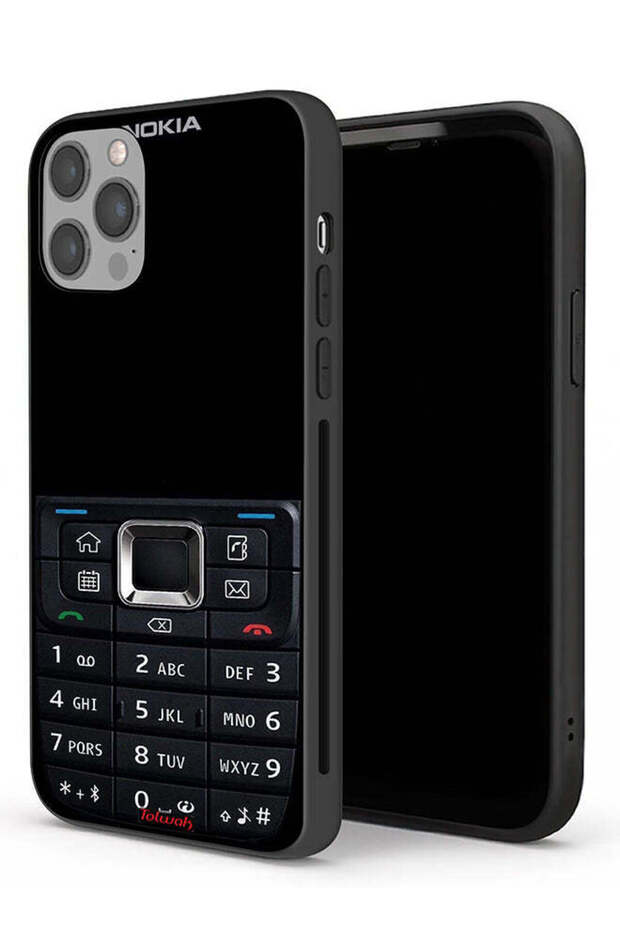 جراب حماية لجهاز Apple iPhone 12 Pro بنمط الهاتف القديم