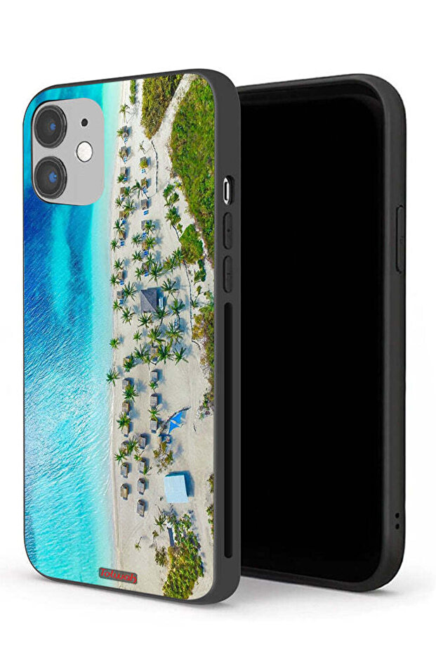 جراب حماية لجهاز Apple iPhone 12 Beach