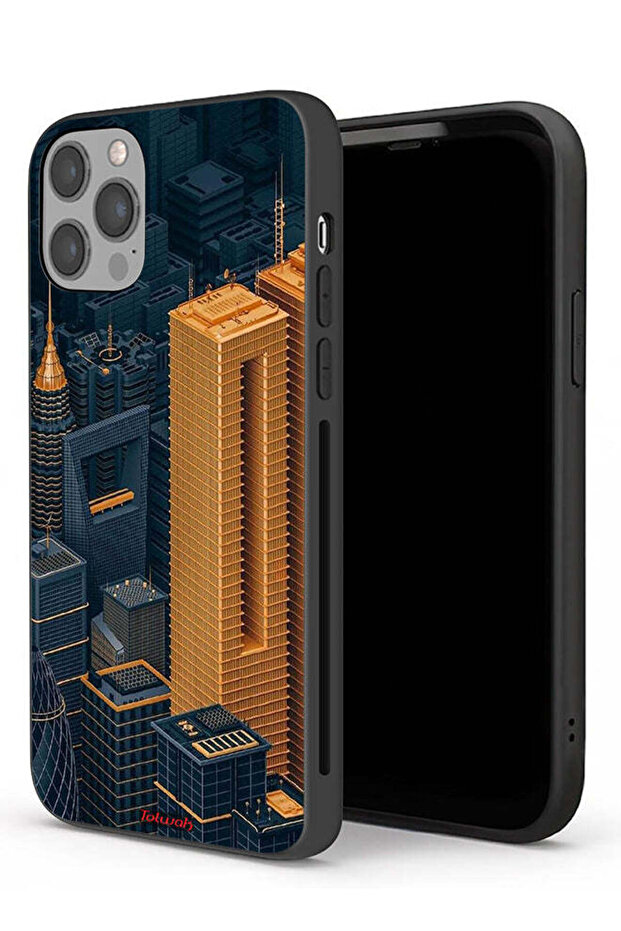 جراب حماية لجهاز Apple iPhone 12 Pro Max - مباني فنية