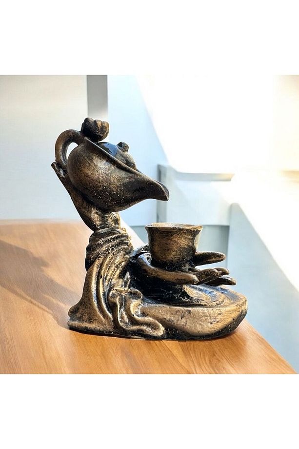Dekoratif Polyester Tütsülük Biblo Gold Eskitme - 5
