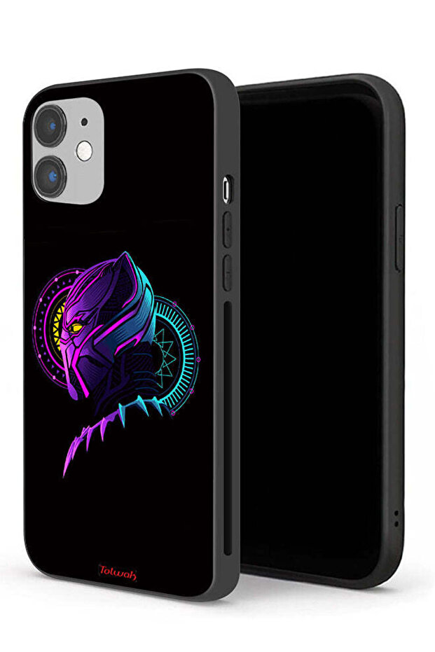 حافظة حماية لجهاز Apple iPhone 12، عمل فني رقمي، رسم توضيحي بسيط عالي الدقة