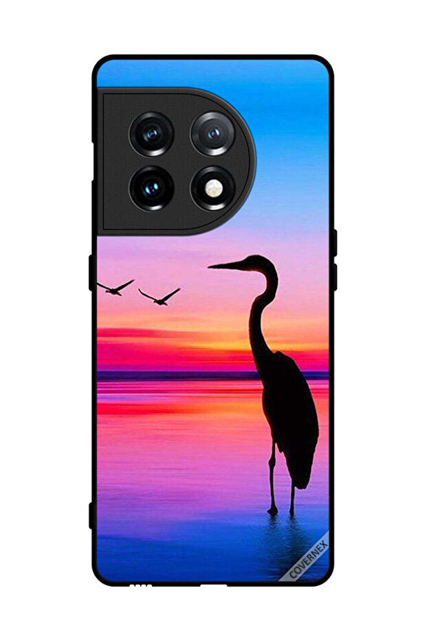 غطاء حماية لهاتف OnePlus 11 - شوكة وطيور
