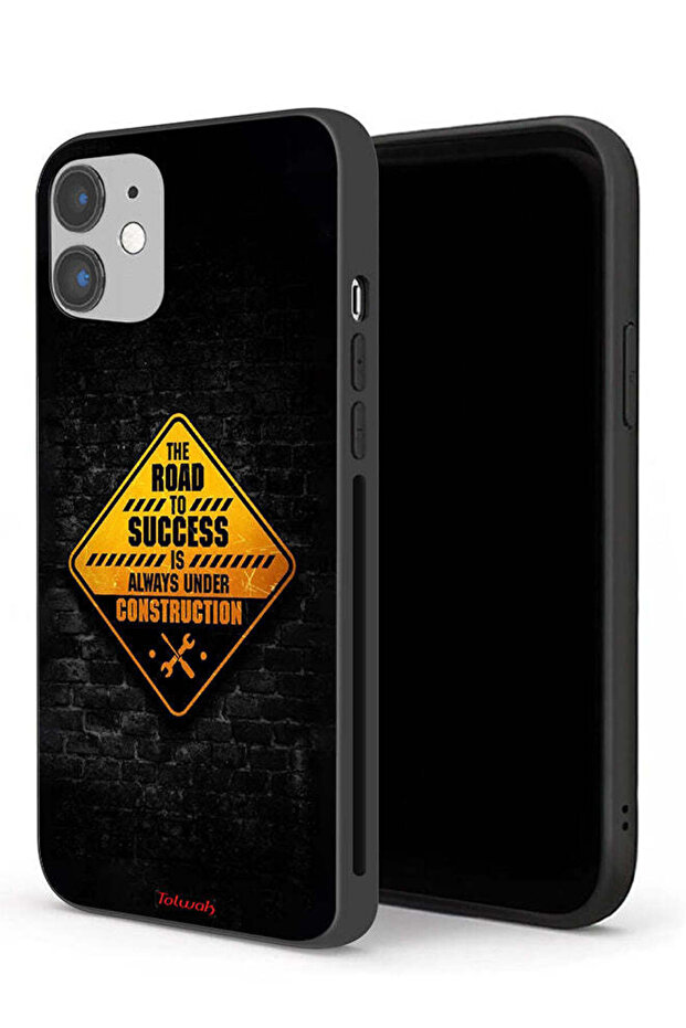 جراب حماية لجهاز Apple iPhone 12 الطريق إلى النجاح دائمًا قيد الإنشاء