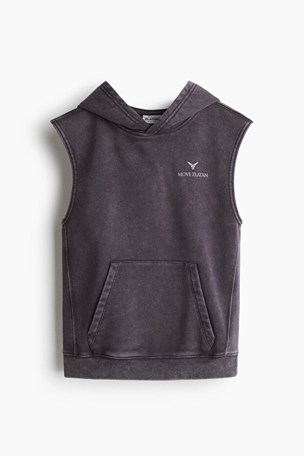 Kapüşonlu Kolsuz Spor Üstü - 1