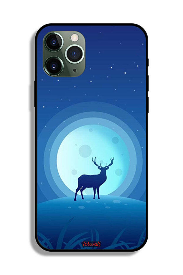 غطاء حماية لجهاز Apple iPhone 11 Pro Max بتصميم غزال - 2