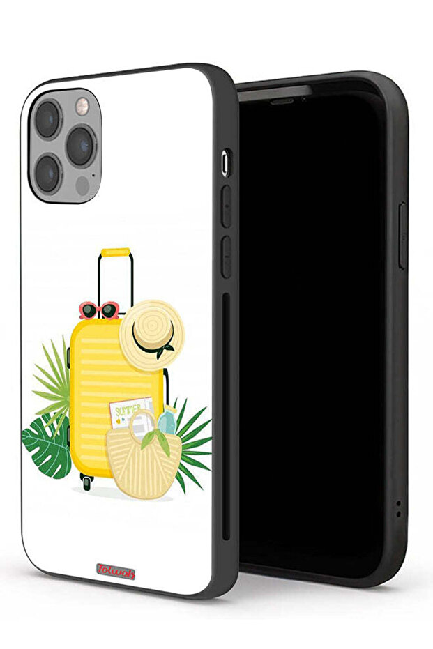 جراب حماية لجهاز Apple iPhone 12 Pro برسومات فنية رقمية صيفية