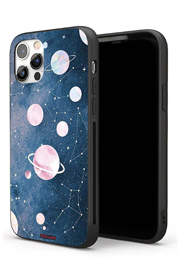 غطاء حماية لجهاز Apple iPhone 11 Pro Max برسومات فنية فضائية