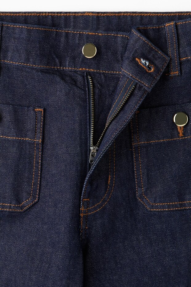 Wide High Ankle Jeans - 6