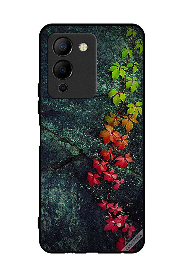 غطاء حماية لهاتف Infinix Note 12 G96 بأوراق جميلة