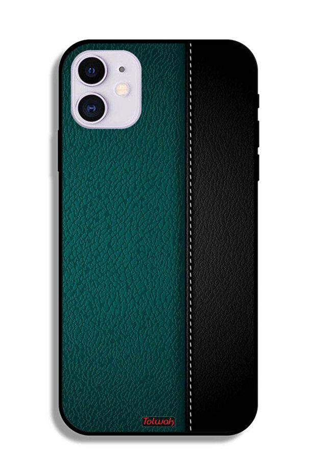 جراب حماية جلدي لهاتف Apple iPhone 12 بنقشة - 2