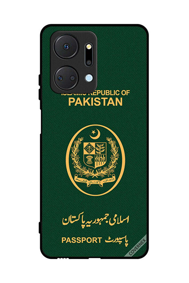 غطاء حماية لهاتف Honor X7a بنمط جواز سفر باكستاني