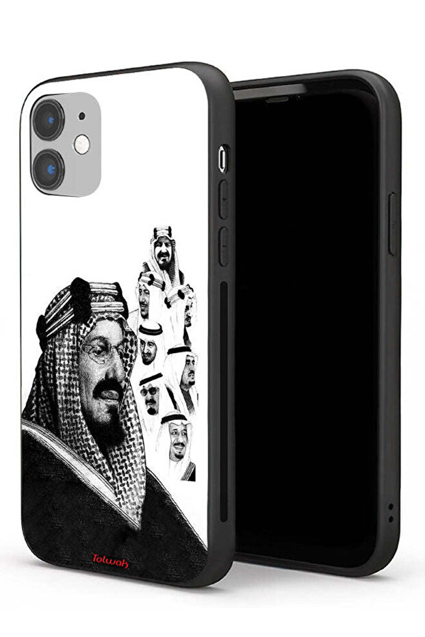 Apple iPhone 11 Protective Case Kings Of Saudi Arabia BW Poster Art