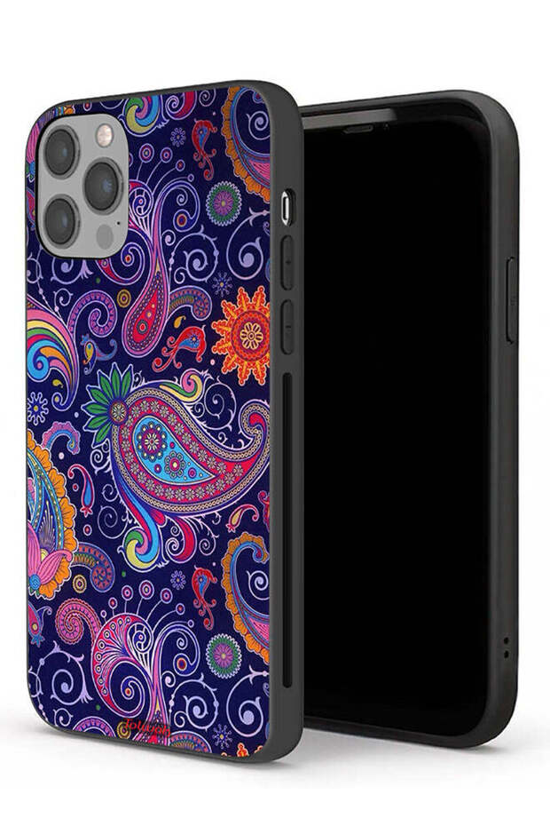جراب حماية لجهاز Apple iPhone 12 Pro Max بنمط فن الماندالا