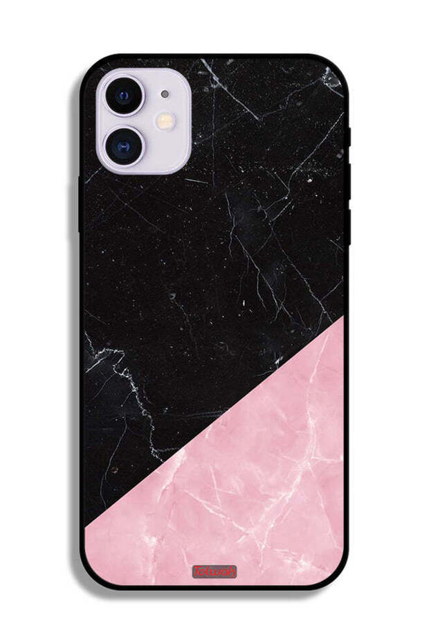 جراب حماية لجهاز Apple iPhone 12 بنمط رخامي - 2