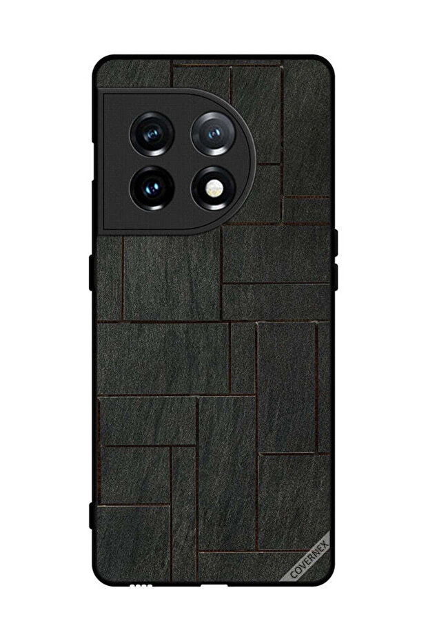 غطاء حماية لهاتف OnePlus 11 بنمط جدار الحجارة