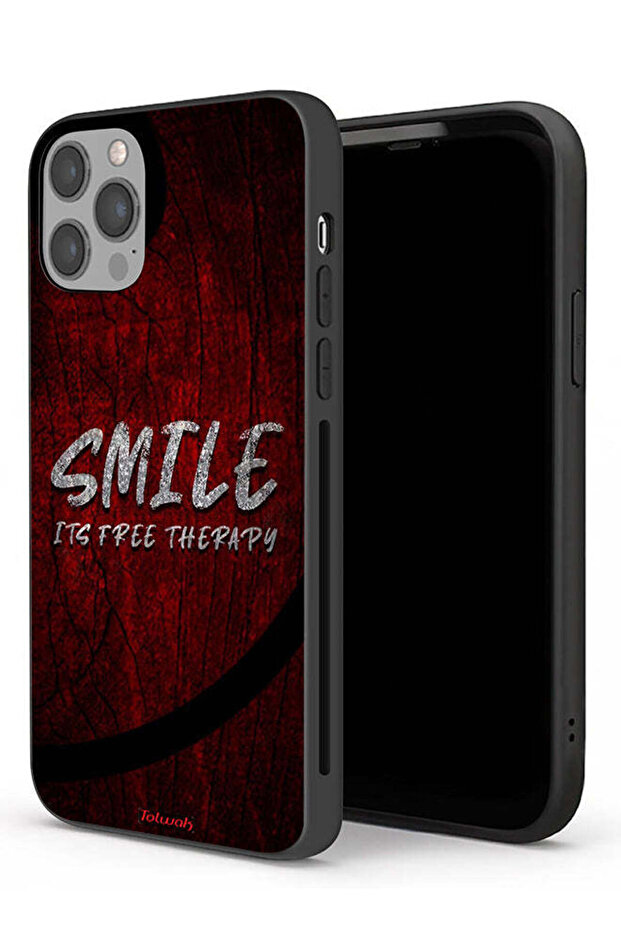 جراب حماية لجهاز Apple iPhone 12 Pro، ابتسم، إنه علاج مجاني