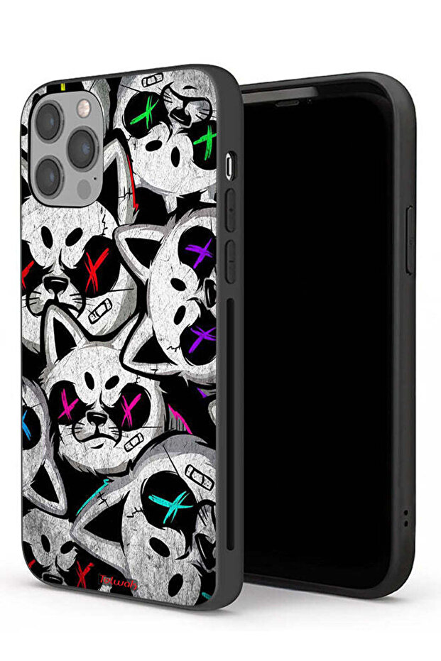 جراب حماية لجهاز Apple iPhone 12 Pro Max بتصميم قطط مارشميلو