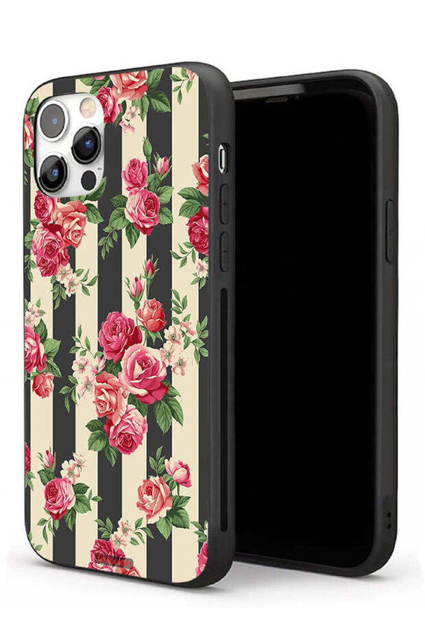 غطاء حماية لجهاز Apple iPhone 11 Pro بنقشة الورود - 1