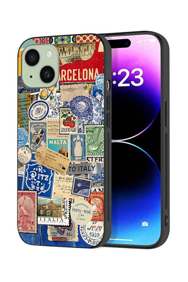 Apple iPhone 15 Plus Protective Case Cover Stickers Of Different Cities