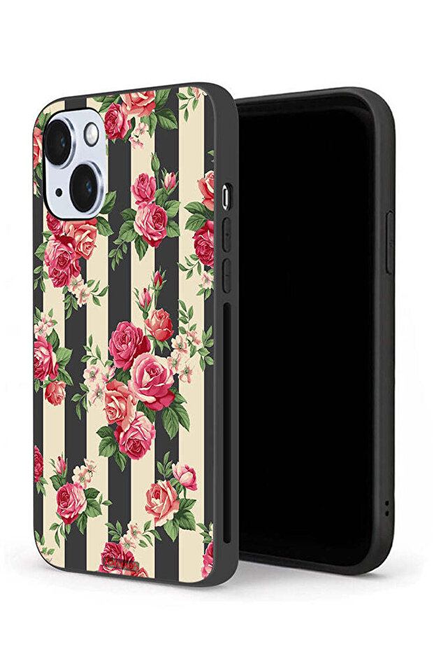 جراب حماية لجهاز Apple iPhone 14 Plus بنقشة الورود - 1