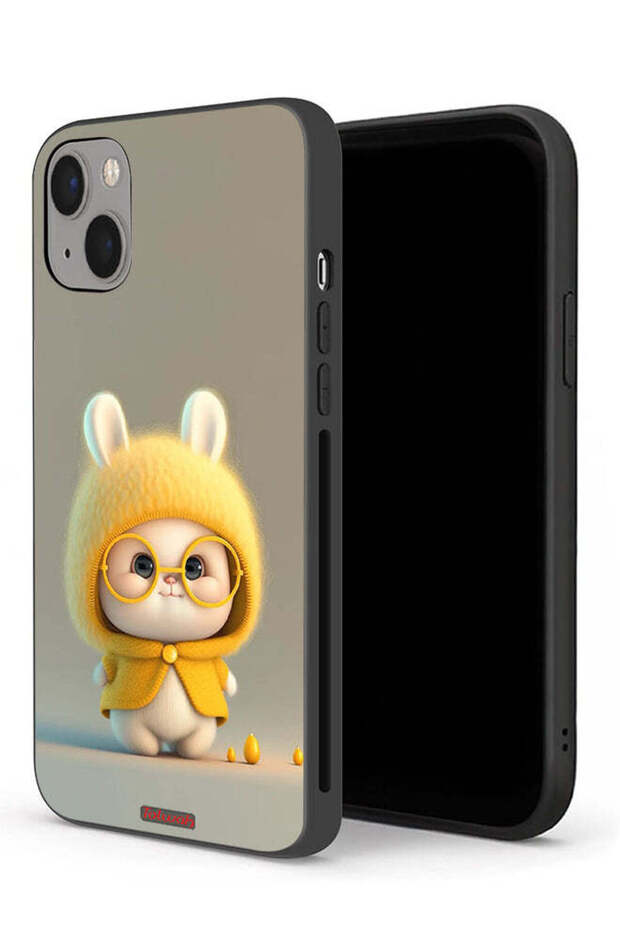 جراب حماية لجهاز Apple iPhone 13 mini بتصميم أرنب صغير