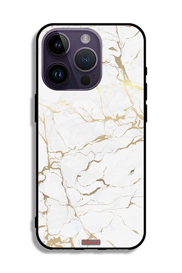 Apple iPhone 14 Pro Protective Case Marble Pattern - 2
