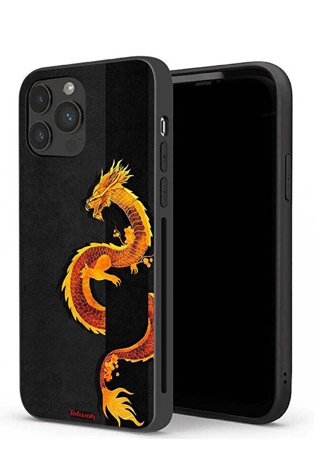 جراب حماية لجهاز Apple iPhone 13 Pro بتصميم فن التنين