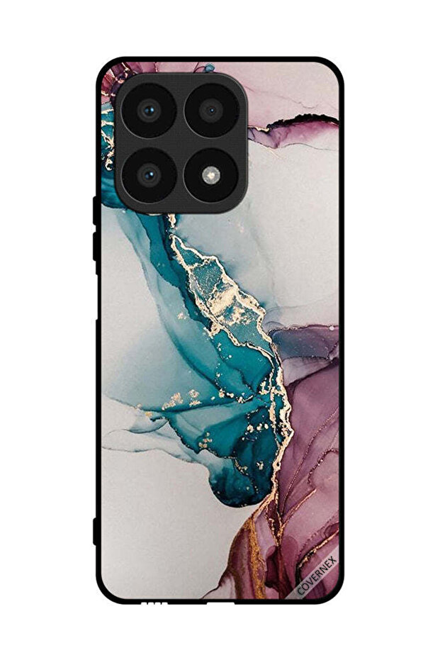 غطاء حماية لهاتف Honor X8a بنمط متصدع