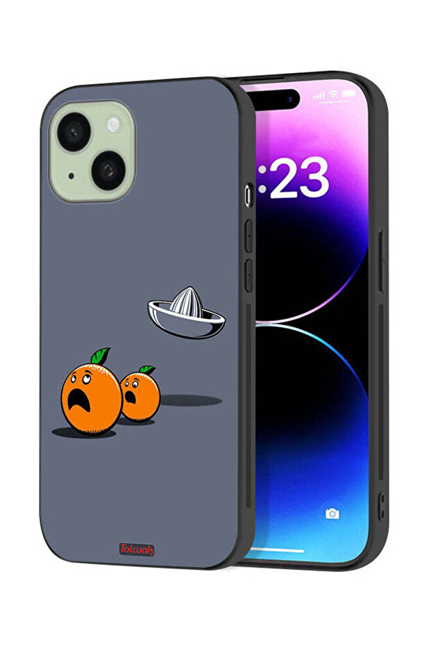 Apple iPhone 15 Plus Protective Case Cover Minimalism Digital Art Humor