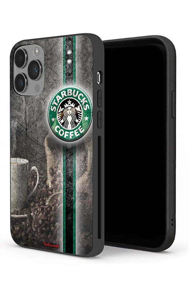 غطاء حماية لجهاز Apple iPhone 14 Pro Max برسومات القهوة