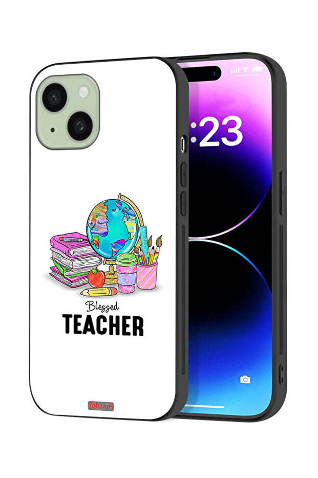 Apple iPhone 15 Plus Protective Case Cover Blessed Teacher
