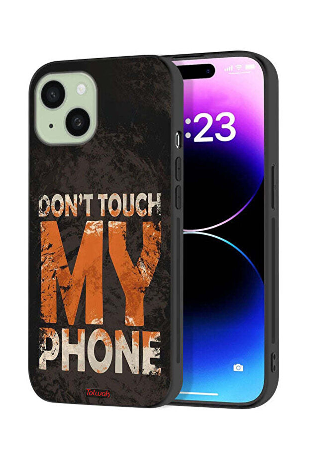 Apple iPhone 15 Plus Protective Case Cover Do Not Touch My Phone