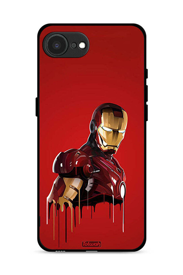 غطاء حماية لجهاز Apple iPhone 16e برسومات الرجل الحديدي