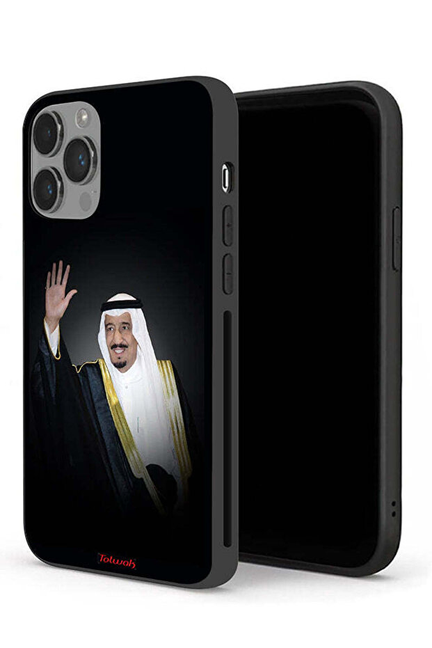 غطاء حماية لجهاز آيفون 14 برو ماكس من آبل - الملك سلمان