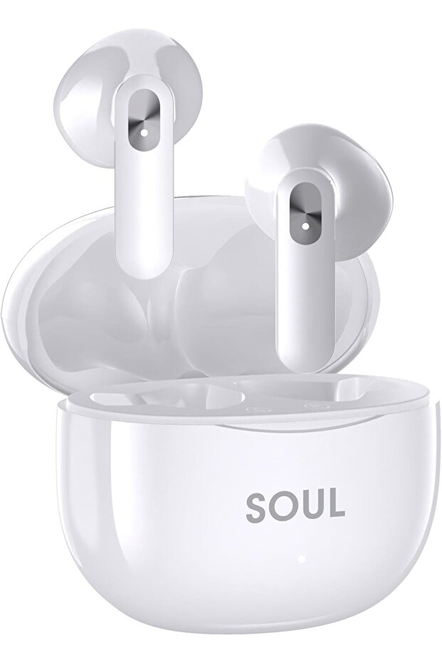 Xcell Soul13 TWS Earbuds | IPX4, 5Hr Play+Talk | Touch Controls | Ergonomic & Stylish (White)