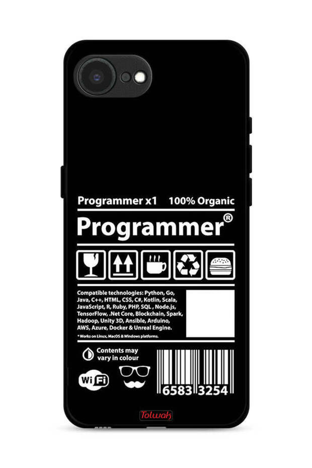 غطاء حماية لجهاز Apple iPhone 16e - ملصق مبرمج - 1