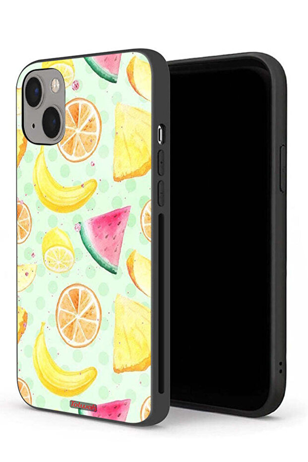 جراب حماية لجهاز Apple iPhone 13 mini بتصميم فن الألوان المائية والفواكه