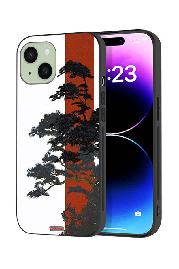 Apple iPhone 15 Plus Protective Case Cover Tree Artwork