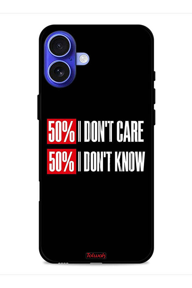 غطاء حماية لجهاز Apple iPhone 16 Plus - لا يهمني