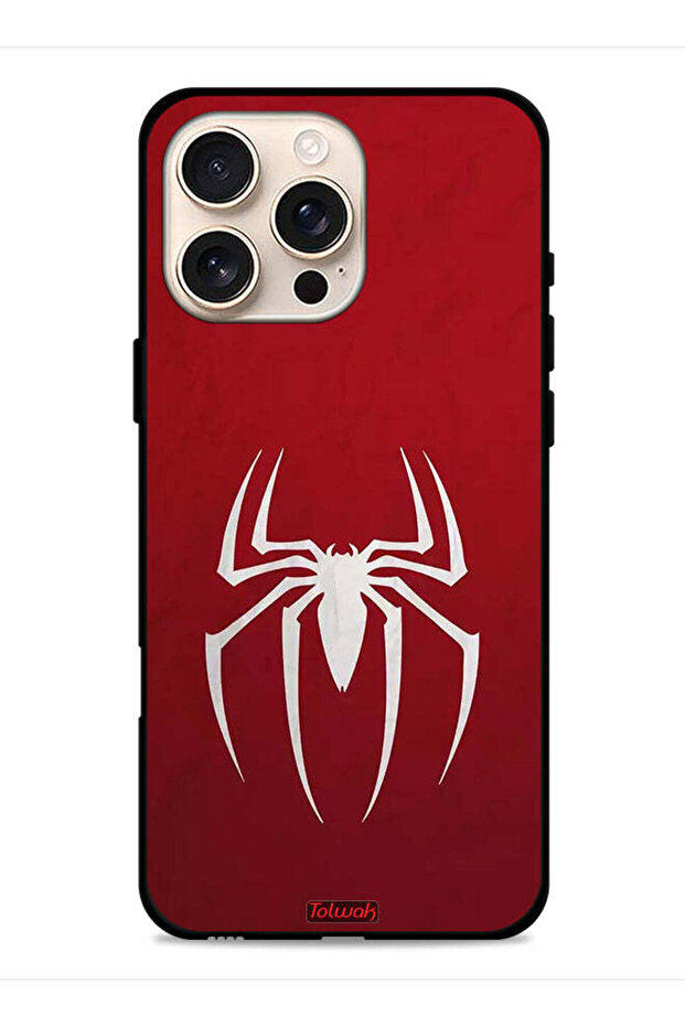 غطاء حماية لجهاز Apple iPhone 16 Pro Max بتصميم Spider Icon