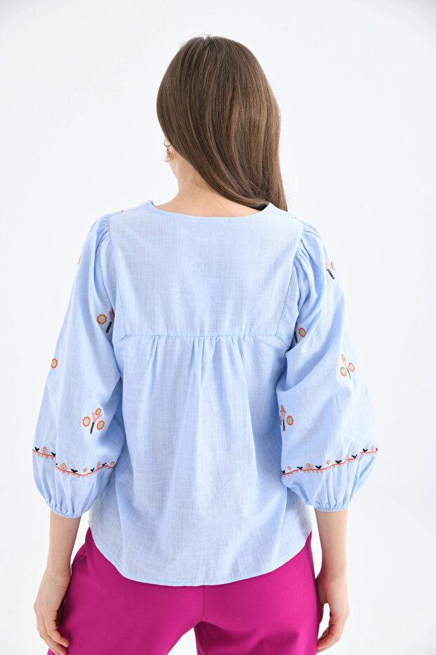 Tkano Bluza sa vezom - 8