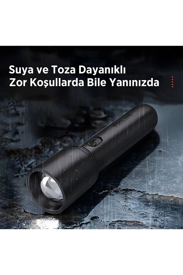 Sfl1403 400 Lümen 5w Led El Feneri Teleskopik Zoom Sos Modlu Şarj Edilebilir Uzun Menzilli F - 6